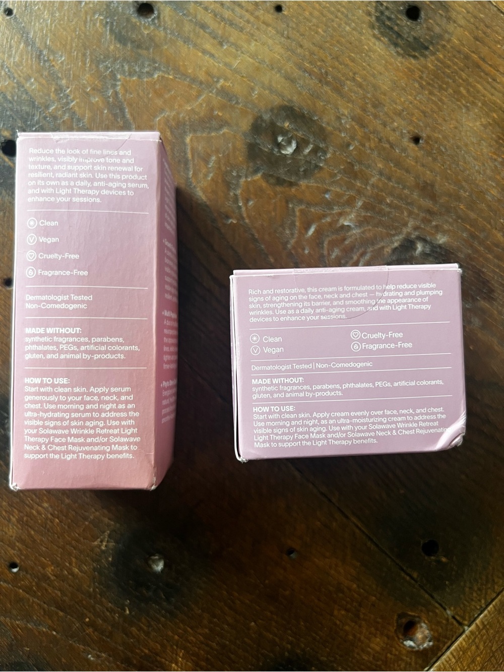 NWT Solawave - LightBoost Face & Neck Serum and Rich Cream - Rose Pink - Picture 2 of 2
